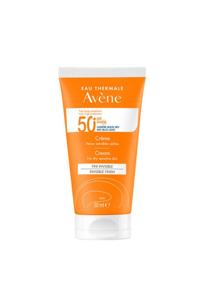 Κρέμα προσώπου Avene SPF 50+ TRIASORB με αντηλιακή προστασία για ευαίσθητο δέρμα, 50 ml