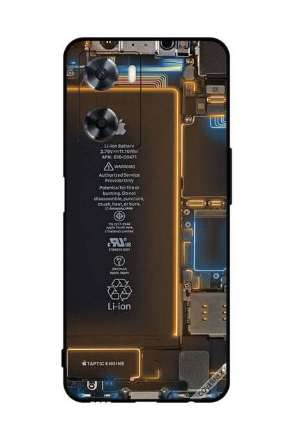 غطاء حماية لهاتف Oppo A77 4G بنمط داخلي خلفي