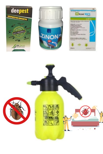 Tahtakurusu İlaçları-Deepest25ML/Zinon50ML/İcon20ML/2LT İlaçlama Pompası