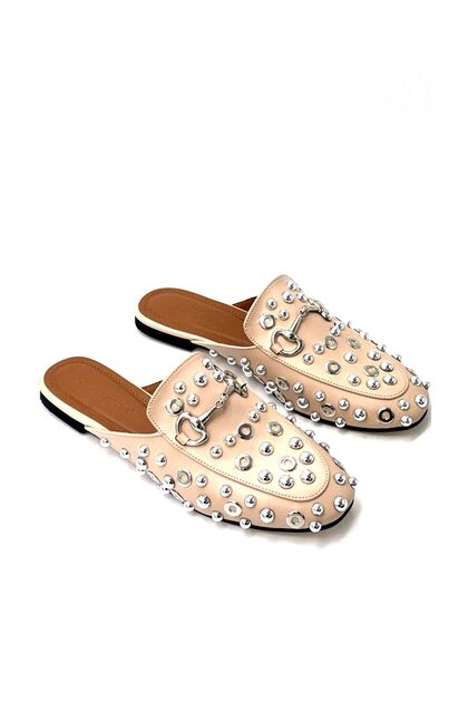 Kindep London&London 25Y.812 Closed Toe Women's Slippers Beige