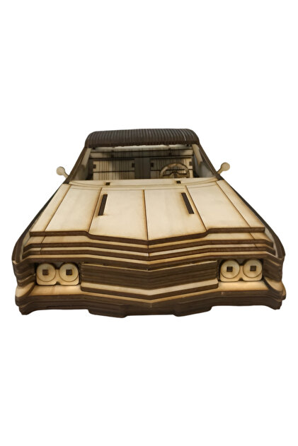 ALGWOOD 1967 Chevrolet Impala Ahşap Maket - Klasik Amerikan Araba