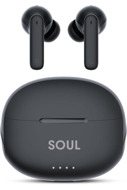 Xcell Soul17 ENC Earbuds | Ultra-Compact, Premium Sound | 26Hr Playtime | TWS, Touch | Black