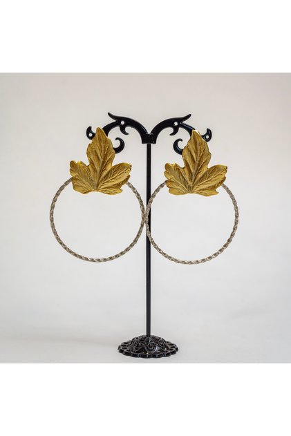 Cercei "Golden Maple" – Frunză de toamnă