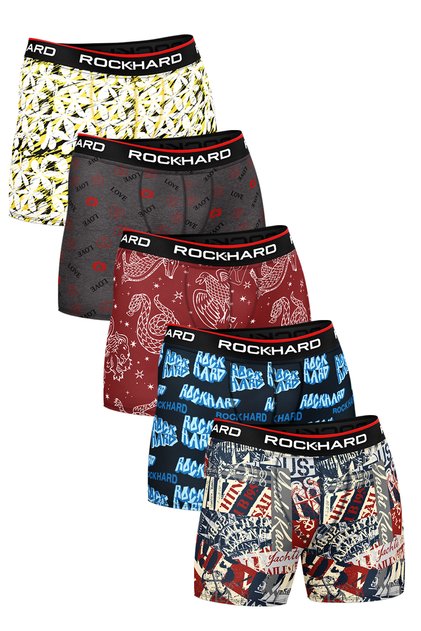 Men's Printed Cotton Boxers 5 Pack