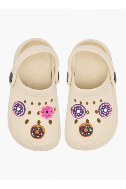 Girls Donut Accent Clogs with Backstrap