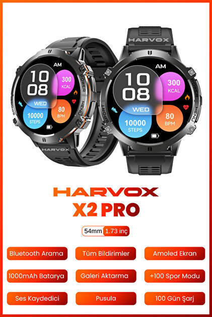 HARVOX Watch X2 Pro Akıllı Saat Iphone Ve Android Tüm Telefonlara