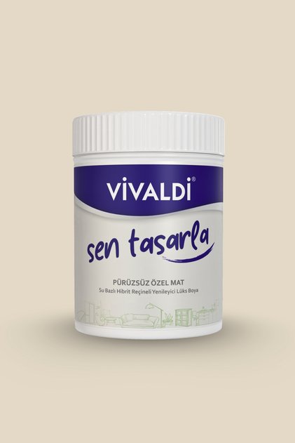Tüm Yüzeyler İçin Su Bazlı Hibrit Yenileme Boyası DIY-Dolap-Ahşap-Mobilya-Kapı-Beyaz Eşya-Fayans 1LT