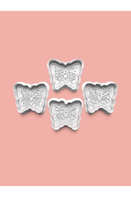 Decorative Butterfly Models Cookie Mold and Sugar Dough Mold Set of 4