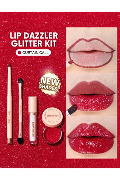 SHEGLAM Lip Dazzler Glitter Kit - Curtain Call - Fiyatı, Yorumları