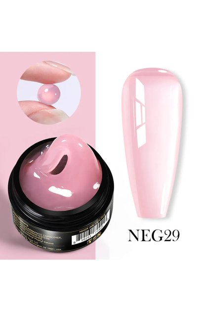 Jelly Translucent Non Stick Hand Extension Gel/Soft Pembe Jelly Hamur Jel (NEG29)-15ml