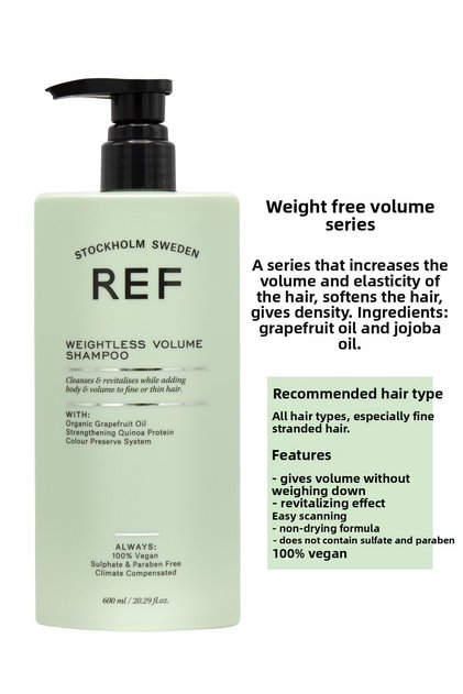 Ref Weightless Volume Shampoo for All Hair Types 600 ml