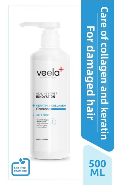 Collagen and Keratin Treatment Shampoo for Damaged Hair