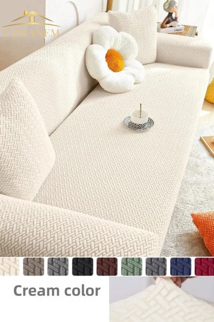 sofa cover . sofa cover elastic, non-slip three-seater sofa bed cover