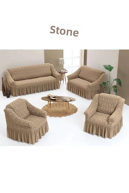 Jacquard 3+2+1+1 Sofa Set Cover. Elastic, Stretchy, Washable Seat, Sofa, Sofa Bed Cover.