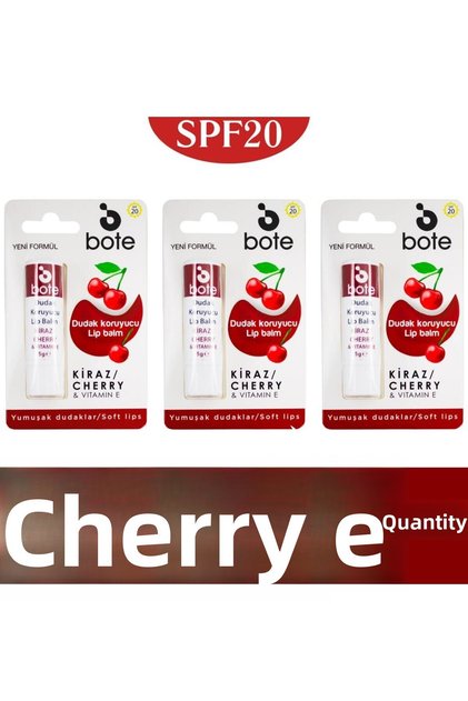 Lip Care Cream Cherry 5gr X 3 Pieces - SPF20 Protective Intensive Moisturizing Effect