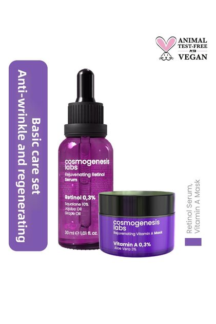 Anti-Wrinkle and Skin Renewal Essential Skin Care Set Vegan