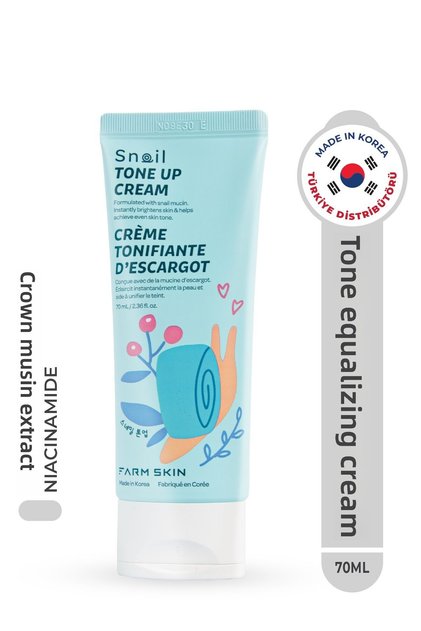 Snail Tone up Cream Skin Tone Equalizing Snail Cream Brightening Equalizing Niacinamide Korea 70ml