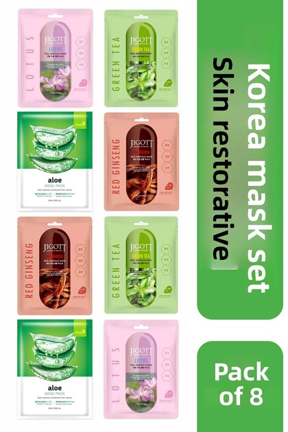 Skin Repairing Korean Mask Set 8-Piece Deal Pack