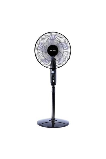 16" Pedestal Fan – 3-speed, 5-blade Design, 60w Motor, 60-min Timer, Anti-rust Body