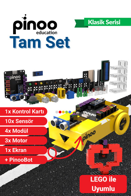 Pinoo Kodlama Ve Robotik Seti - Kutulu Tam Set