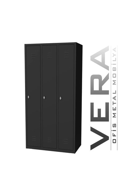 Soyunma Dolabı 3 Kişilik Metal Dolap, İşçi Soyunma Dolabı 90X50X180