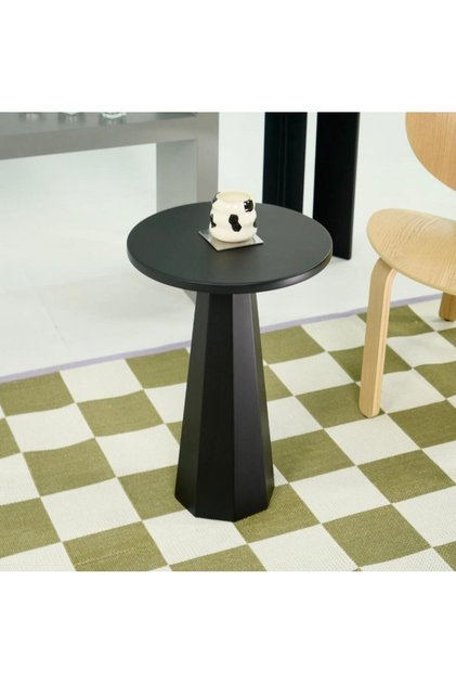 Lilyum Mantar Sehpa Siyah 52 Cm