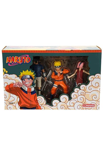 PopŞeker Naruto 3'lü Figür Seti – Sasuke, Sakura ve Naruto Tek