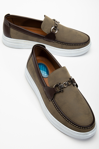 Full Orthopedic Gel Light Buckle Poly Sole Men's Classic Shoes