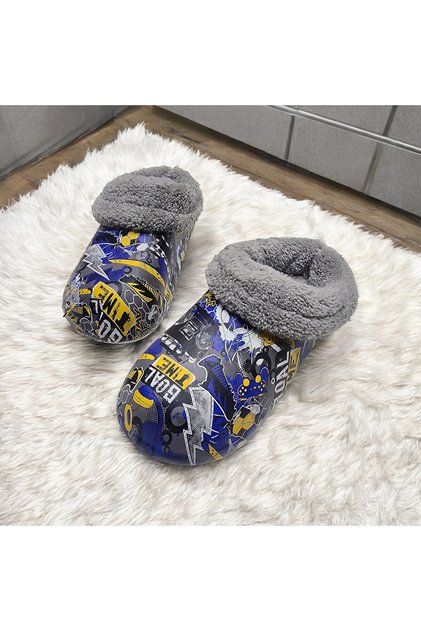 Pink Eva Girl's Slippers - Fur Inside, Outside
