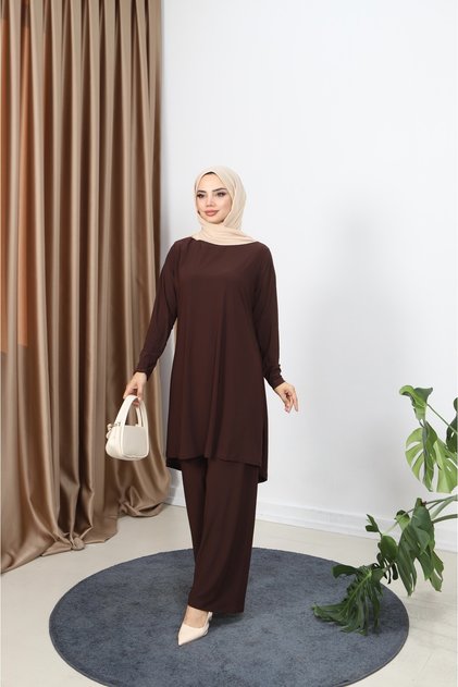 طقم ساندي مع تونيك طويل