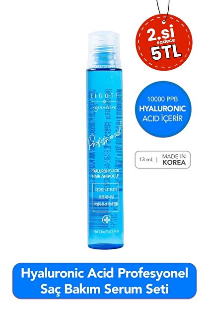 Hyaluronic Acid Konsantre Saç Bakım Serumu Jigott Professional Hyaluronic Acid Hair Ampoule 13ml