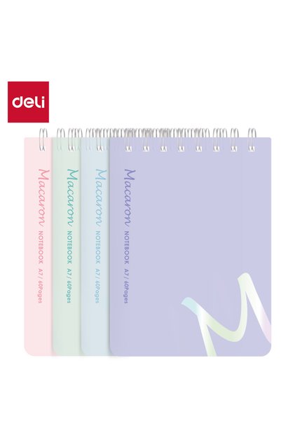 EN403-A7 Spiral Notebook A7 60 Sheets 70gsm 7mm line – ideal for on-the-go notes
