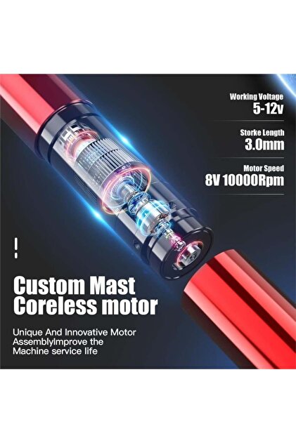 MAST Tour Y22 Wireless Tattoo Machine - Kalıcı Makyaj Makinesi