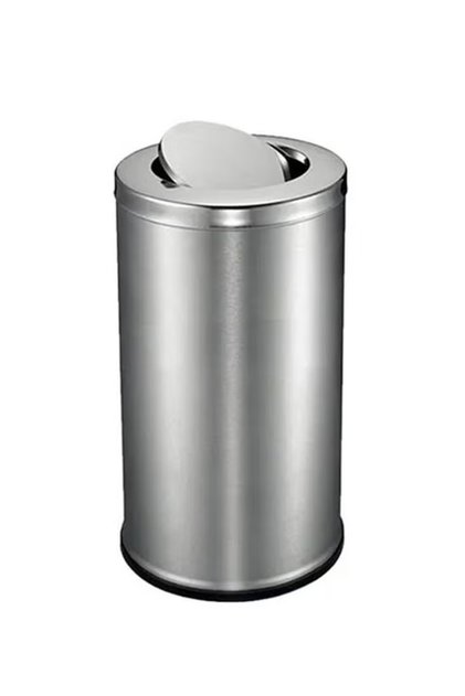 SWING 56L Trash Bin – Swing-Top Lid, Brushed & Glossy Stainless Steel, Fingerprint-Resistant
