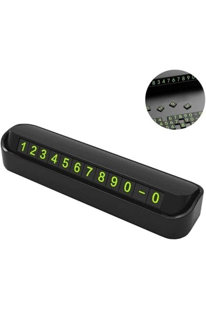 Phosphorescent Closable Numberer Front Torpedo Top Phone Number Indicator Car