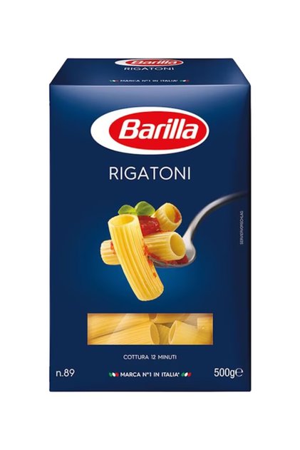 Paste scurte rigatoni n89 Barilla, 500g