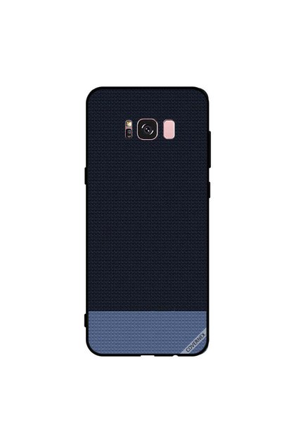 غطاء حماية لهاتف سامسونج جالاكسي S8+ بنقشة أشكال منقطة باللون الأزرق