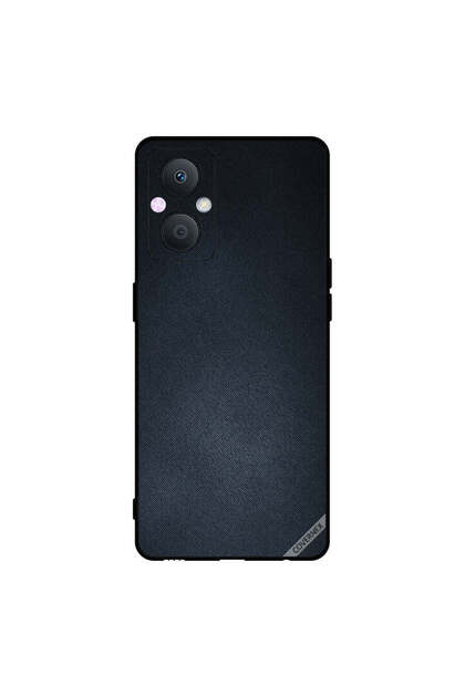 غطاء حماية لهاتف Oppo A96 بنقشة جينز سوداء