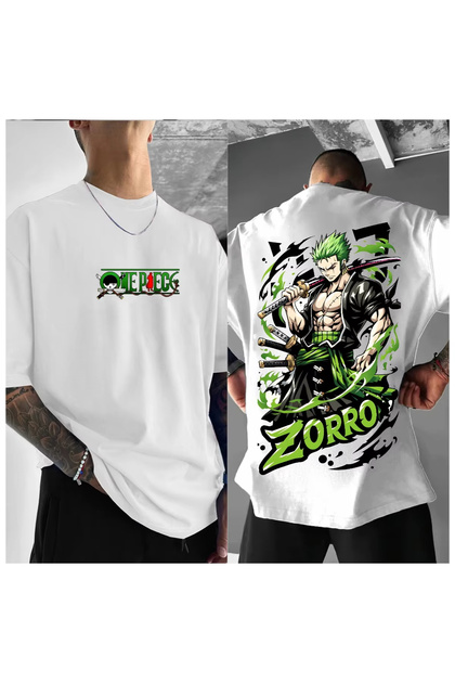 Anime Patterned Unisex Men's T-Shirt Japanese Roronoa Zoro