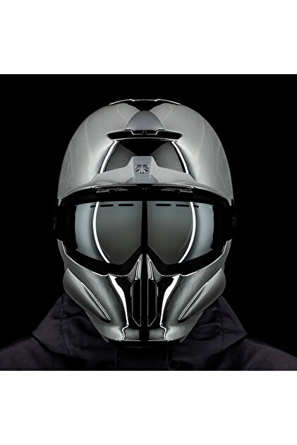 GÜMRÜK BEY Ruroc Rg1-Dx Chrome W-X Ski & Snowboard Helmet Xl/Xxl