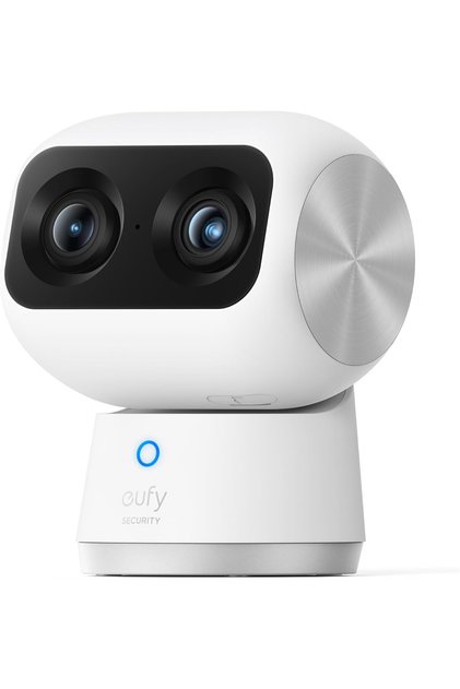 Security Indoor Cam S350, Dual Cameras, 4K UHD Resolution Security Camera with 8× Zoom and 360