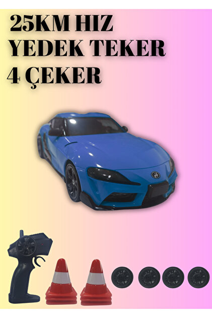 Boratila Toys 25KM Hız Yapan 2.4Ghz Toyota Supra Görünümlü Şarjlı
