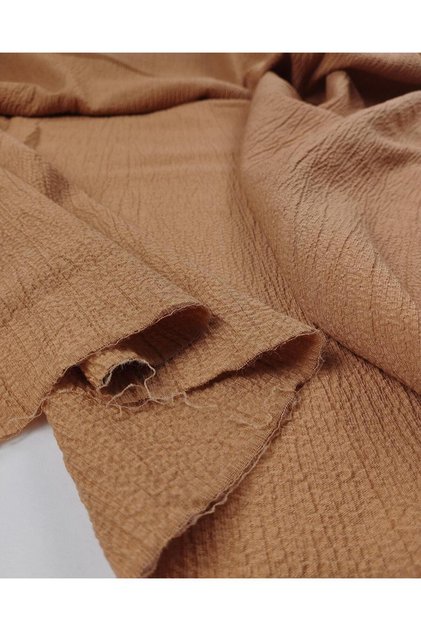 Seersucker Woven in Milk Brown Color (Width 130 cm X Length 250 cm)