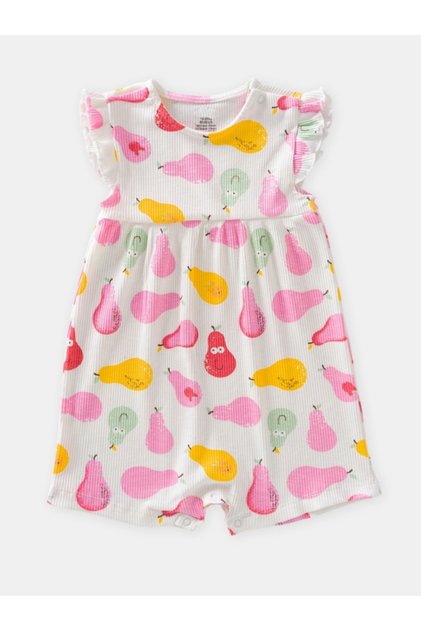 100% Cotton Camisole Short Leg Baby Romper (3-24 Months)