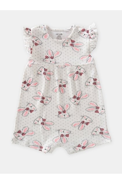 100% Cotton Camisole Short Leg Baby Romper (3-24 Months)