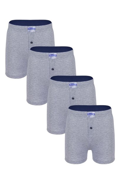 100% Cotton Men's Plain Combed Cotton Boxer 4 Pieces