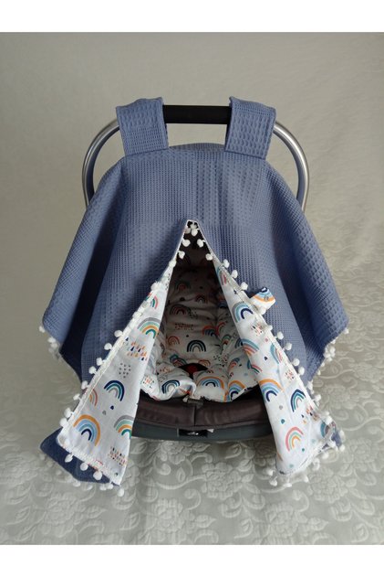 Double Sided Stroller Cover 1 Piece (Stroller Cushion and Stroller Sheet Are Not Included)