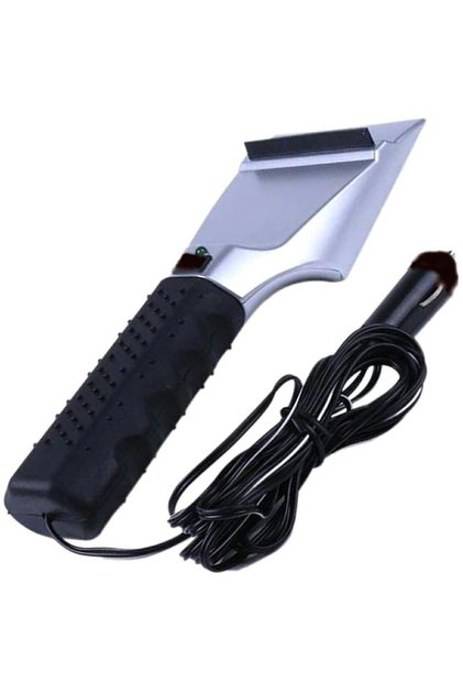 Racleta electrica pentru parbriz, metal/plastic, negru, 27 cm
