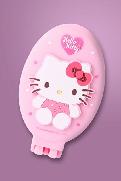 Miniso Sanrio Lisanslı Dikdörtgen Oval Ayna Tarak (Hello Kitty