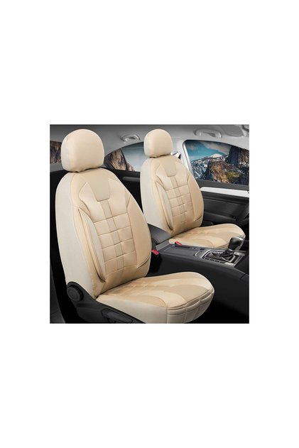Infiniti Ex30D Luxury Leather Detailed Auto Seat Cover Front Rear Suit Vista Series Beige